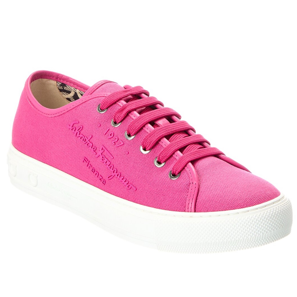 Ferragamo Mediterr Canvas Sneaker // Size 11